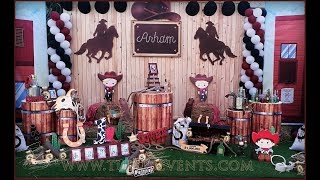 Amazing Western Cowboy Theme Party Decor ideas in Pakistan  1st Birthday ideas for boy [upl. by Anneirb]