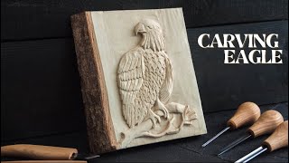 Carving a Wooden Eagle Easy Wood Carving Ideas [upl. by Celeste]