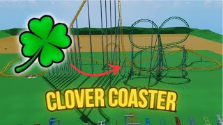 I made a 4 LEAF CLOVER shaped ROLLER COASTER [upl. by Nyleuqcaj]