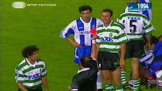 27J  Porto  2 x Sporting  0 de 19931994 [upl. by Yeldah]