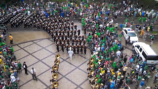 Notre Dame Band entering Notre Dame stadium [upl. by Essined848]