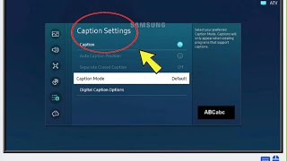 How to turn onoff subtitles on Samsung tv  how to enable caption on Samsung tv [upl. by Hornstein]