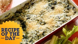 Recipe of the Day Rachaels SpinachArtichoke Dip  Food Network [upl. by Artemas545]