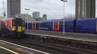 Trains at Clapham Junction BMLSWML 12122020 Part 1 of 2 [upl. by Silrac]