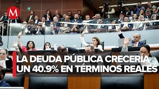 Senado asegura que Paquete Económico 2024 prevé ingresos por 91 bdp pero 192 es deuda [upl. by Eihctir849]