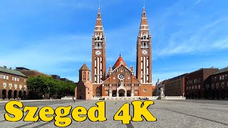 Szeged Hungary Walking Tour 4K [upl. by Odnalor]