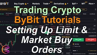 ByBit Trading Tutorials How To Trade Crypto  Setting Up Limit Buy amp Market Buy Orders EGLDUSDT [upl. by Cai]