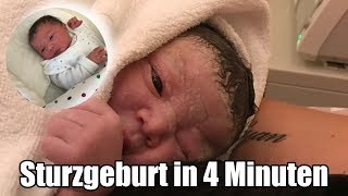 Meine Sturzgeburt in 4 Minuten  Geburtsbericht  4 natürliche Geburt  Filiz [upl. by Ellehcin]