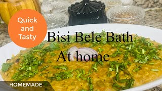 Tasty Bisi Bele Bath at HomeBRS WORLDHealthy RecipeKannadaCooking RecipesHomemade Food [upl. by Zetra]