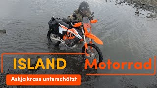 Island kreuz und quer mit dem Motorrad Askja krass unterschätzt [upl. by Dream558]