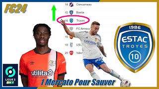 1 MERCATO POUR SAUVER ESTAC TROYES SUR FC 24 [upl. by Dlorah274]