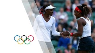 Womens Tennis  WilliamsWilliams vs KirilenkoPetrova  Doubles SemiFinal  London 2012 Olympics [upl. by Kurland]