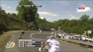 Schwerer Sturz bei Tour de France 10072011 [upl. by Bucky]