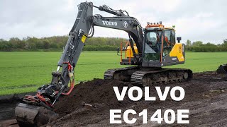 Volvo EC140E with Rototilt volvo tiltrotator [upl. by Mahla]