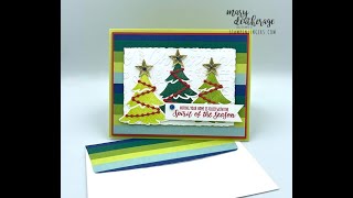 Stampin UpMerry Bold amp Bright DSPMerriest TreesChristmas TidingsSneak PeekSepDec 23 Mini [upl. by Adien611]