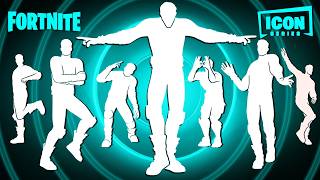 All Fortnite Icon Series Dances With The Best Music [upl. by Gisela]