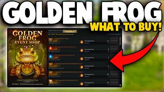 What to Buy at Golden Frog Event Shop  Rewards Overview  Buying Out the Shop [upl. by Soll]