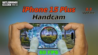 iphone 15 plus bgmi test  34 update bgmi sensitivity  iphone 15 plus high graphics [upl. by Jair]