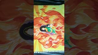 Holika Dahan 🔥 Holi special drawing 💐 [upl. by Sacrod77]