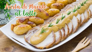 Arista di Maiale al Latte  Ricetta Arrosto di Maiale Brasato al Latte  55Winston55 [upl. by Audre293]