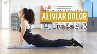 Aliviar dolor lumbar  6 estiramientos muy efectivos [upl. by Wilow]