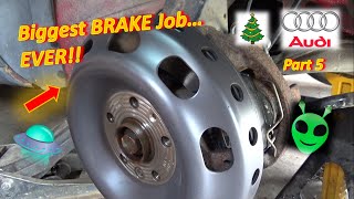 Biggest BRAKE JOB of my Life RARE Abandoned Audi Turbo  Part 6 [upl. by Adnorrehs944]