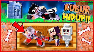 AZUYA BUILD BATTLE DI KUBURAN UPIN IPIN DI MINECRAFT TAPI CURANG NYAMAR JADI POCONG UPIN [upl. by Niltyak]