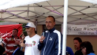 Nette Ansprache von Holger Stanislawski beim Grillfest am 26072011 der TSG 1899 Hoffenheim [upl. by Nolad]