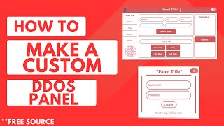 HOW TO MAKE A DDOS PANEL FREE PANEL SOURCE [upl. by Nnaarat]