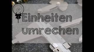 Einheiten umrechnen Trick [upl. by Tatum833]