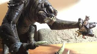 Rancor eats stormtrooper Star Wars Stop Motion [upl. by Dessma]