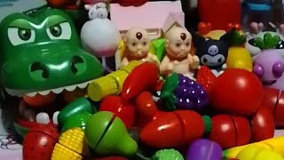 CROCS WITH COLIORFUL FRUIT AND VEGETABLE TOY viral trending short asmr toy [upl. by Chasse]