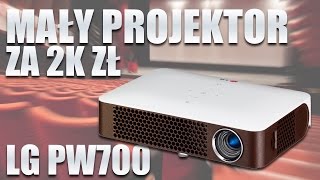 Czy mały projektor za 2k zł do czegoś się nadaje Testuję LG PW700 [upl. by Ateuqal741]