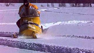 1968 Skidoo Olympique 250 in deep snow 1 [upl. by Jasmin119]