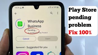 How To Fix Play Store Pending Problem  Solved Playstore Download Pending Problem 😕 [upl. by Avaria]