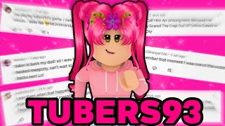 😱 TUBERS93 IS FAKE roblox hacker drama [upl. by Atiner]