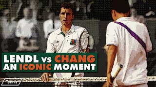 Iconic Moments Chang vs Lendl  Roland Garros 4th Round 1989 [upl. by Bonni]