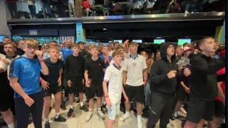 England fans crazy reaction to goal against Netherlands [upl. by Dor]