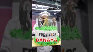 Freefire Cake 🎂 cakevideos cake chocolatecake food freefire cakedesign cakeart gaming [upl. by Pontias]