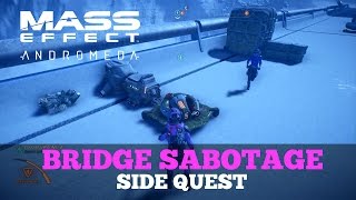 Mass Effect Andromeda  Bridge Sabotage Side Quest Voeld [upl. by Anawahs966]