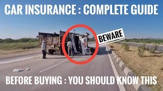 VEHICLE  CAR INSURANCE COMPLETE GUIDE  DONT MISS  CHOOSE BEST INSURANCE FOR YOUR CAR [upl. by Verity]