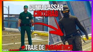 GTA V ONLINE COMO PEGAR TRAJE DE PARAMÉDICO E TAMBÉM PASSAR O CINTURÃO PARA QUALQUER TRAJE SEU 2024 [upl. by Nassir]