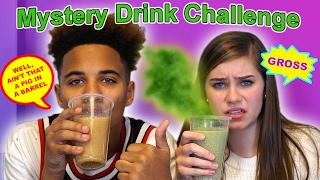 Mystery Drink Challenge Justin vs CeCe [upl. by Aenitsirhc304]