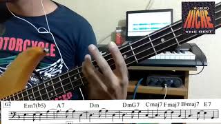 Sin sentimiento  Cover Bass con Partitura [upl. by Anear]