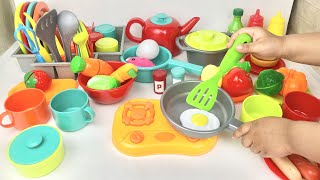 Unboxing Miniature Plastic Full Kitchen Set Collection  Toy Cooking Game  Kitchen Set Toy  Review [upl. by Bowden707]