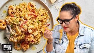 The easy pasta dinner thatll make you feel fancy  Shrimp Scampi Spaghetti  Marions Kitchen [upl. by Sonitnatsnok327]