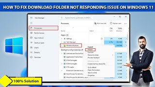 How to Fix Download Folder Not Responding Issue on Windows 11  Folder not responding  Windows 11 [upl. by Mayor197]