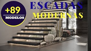 89 Modelos Modernos de Escadas Tipos e Materiais [upl. by Ailssa540]