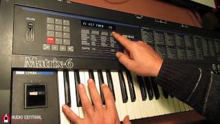 Oberheim Matrix 6 Editing [upl. by Anaicul]