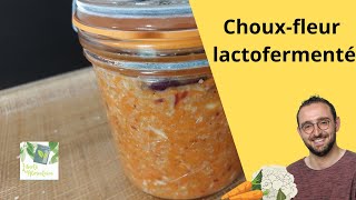 Chouxfleur lactofermenté carottes et épices [upl. by Anirahtak]